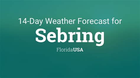 sebring florida weather forecast